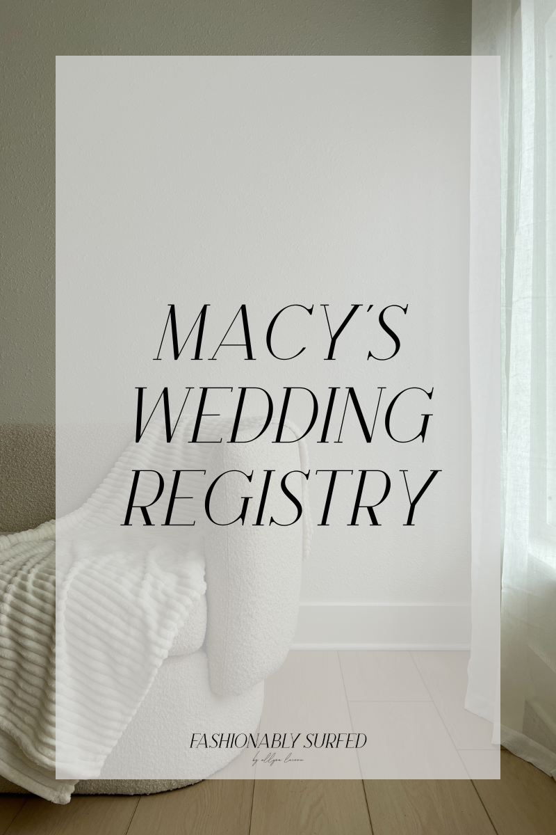Macy's online wedding registry